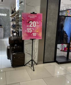 Standee ngoài trời chữ thập kích thước 60 × 160cm - 80 × 180cm